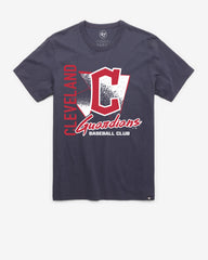 CLEVELAND GUARDIANS SIDE ARM '47 FRANKLIN TEE ATLAS BLUE