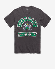NOTRE DAME FIGHTIN IRISH COMEBACK '47 SCRUM TEE CHARCOAL