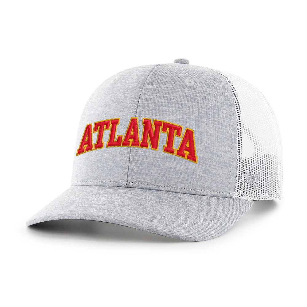 ATLANTA HAWKS HARRINGTON SCRIPT '47 TRUCKER GRAY