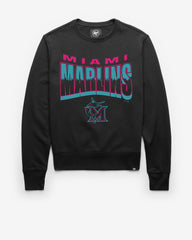 MIAMI MARLINS CITY CONNECT BRUSH BY '47 HEADLINE CREW JET BLACK
