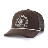 BALTIMORE ORIOLES RANCHURRO MESH '47 HITCH BROWN