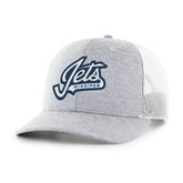 WINNIPEG JETS HARRINGTON SCRIPT '47 TRUCKER GRAY