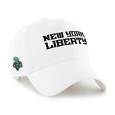 NEW YORK LIBERTY BALLPARK SCRIPT SHOT '47 CLEAN UP WHITE