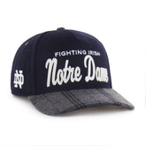 NOTRE DAME FIGHTING IRISH WINDOWPANE PLAID '47 HITCH RF RELAXED FIT NAVY