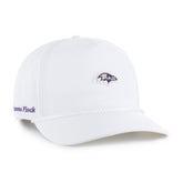 BALTIMORE RAVENS MICRO PATCH '47 HITCH RF RELAXED FIT WHITE