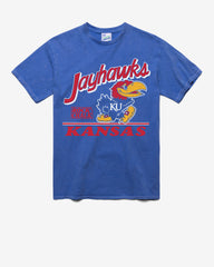 KANSAS JAYHAWKS FLY BY VINTAGE '47 TUBULAR TEE DT CALI BLUE