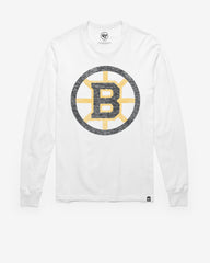 BOSTON BRUINS PREMIER '47 FRANKLIN LONG SLEEVE TEE WHITE WASH