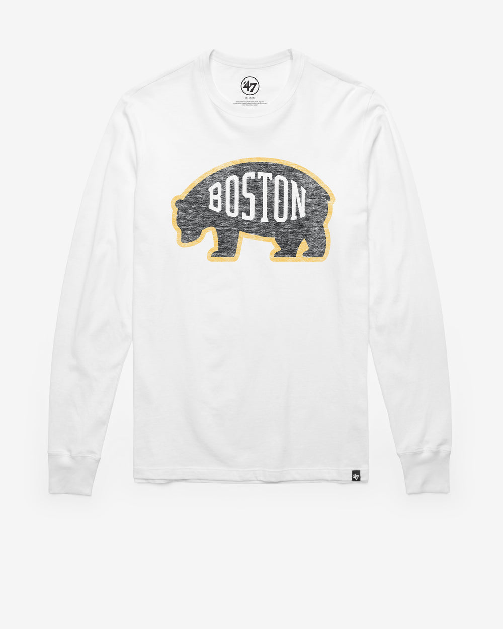 BOSTON BRUINS PREMIER '47 FRANKLIN LONG SLEEVE TEE WHITE WASH