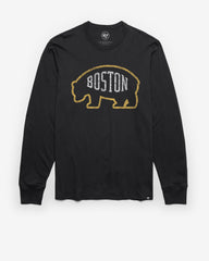 BOSTON BRUINS PREMIER '47 FRANKLIN LONG SLEEVE TEE FLINT BLACK