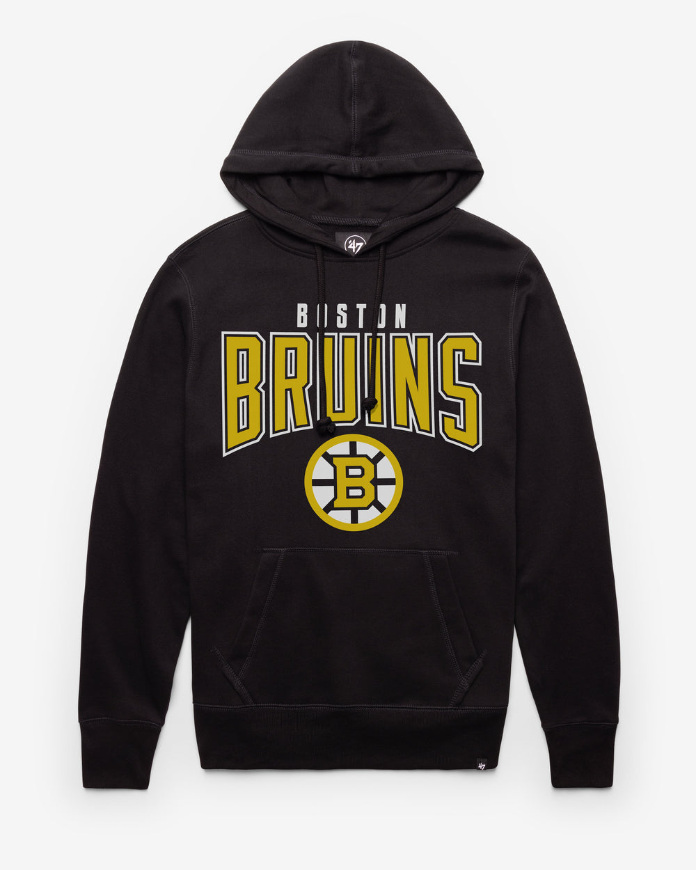 BOSTON BRUINS TEAM ELEMENTS ARCH '47 HEADLINE HOOD JET BLACK