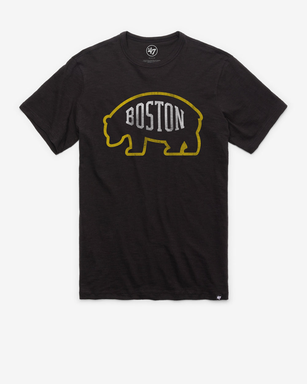 BOSTON BRUINS GRIT VINTAGE '47 SCRUM TEE JET BLACK