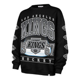 LOS ANGELES KINGS GO BIG '47 OVERSIZED CREW WOMENS JET BLACK