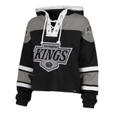 LOS ANGELES KINGS CROPPED SUPERIOR '47 LACER HOOD WOMENS JET BLACK