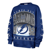 TAMPA BAY LIGHTNING GO BIG '47 OVERSIZED CREW WOMENS ROYAL