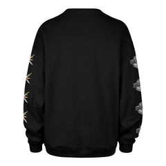 VEGAS GOLDEN KNIGHTS GO BIG '47 OVERSIZED CREW WOMENS JET BLACK