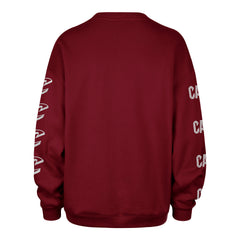 CLEVELAND CAVALIERS GO BIG '47 OVERSIZED CREW WOMENS CARDINAL