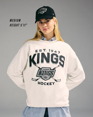 CLEVELAND CAVALIERS ARCH CLOUD '47 OVERSIZED CREW WOMENS SANDSTONE