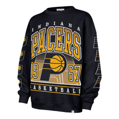 INDIANA PACERS GO BIG '47 OVERSIZED CREW WOMENS FALL NAVY