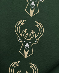MILWAUKEE BUCKS GO BIG '47 OVERSIZED CREW WOMENS DARK GREEN
