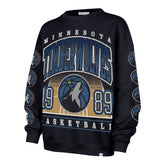 MINNESOTA TIMBERWOLVES GO BIG '47 OVERSIZED CREW WOMENS FALL NAVY