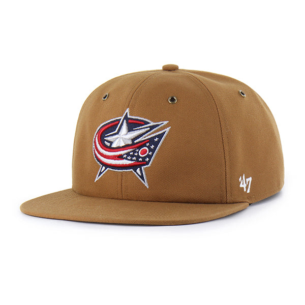 COLUMBUS BLUE JACKETS CARHARTT '47 CAPTAIN RL RELAXED FIT BROWN