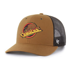 VANCOUVER CANUCKS CARHARTT '47 TRUCKER BROWN