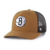 BROOKLYN NETS CARHARTT '47 TRUCKER BROWN