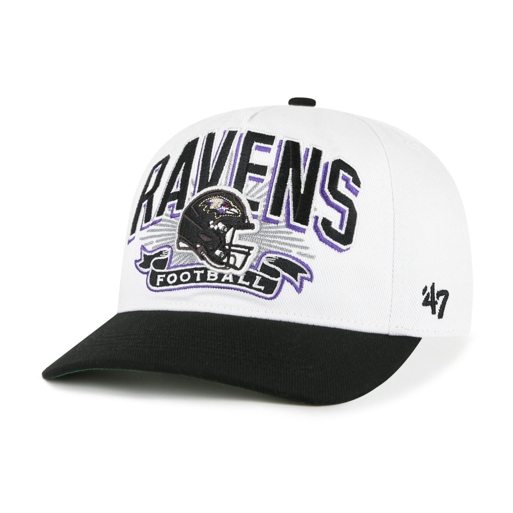 BALTIMORE RAVENS PRIME PLAY '47 HITCH RF RELAXED FIT YOUTH WHITE
