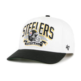 PITTSBURGH STEELERS HISTORIC PRIME PLAY '47 HITCH RF RELAXED FIT WHITE