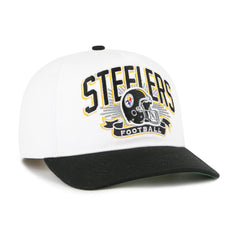 PITTSBURGH STEELERS HISTORIC PRIME PLAY '47 HITCH RF RELAXED FIT WHITE