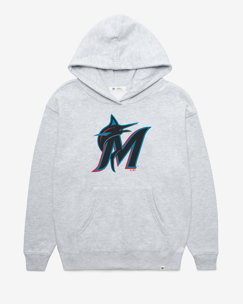 MIAMI MARLINS IMPRINT '47 NAOMI HOOD WOMENS RELAY GREY