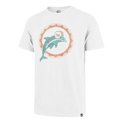 MIAMI DOLPHINS HISTORIC GRIT '47 SCRUM TEE WHITE WASH