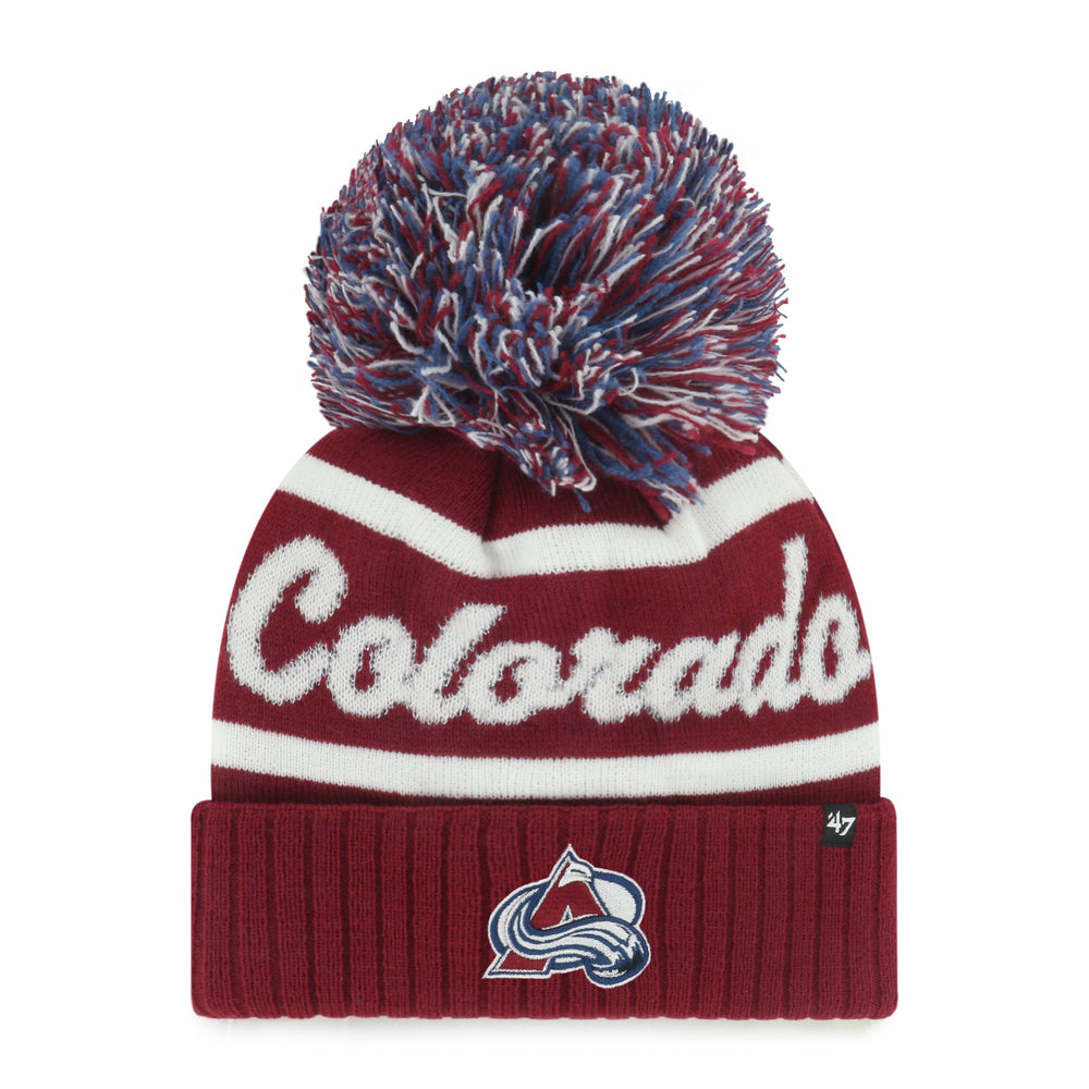 COLORADO AVALANCHE SPIRITED '47 CUFF KNIT CARDINAL