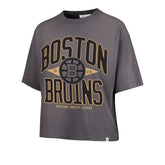 BOSTON BRUINS WINDTHROW '47 RAVINE CROP TEE WOMENS CINDER