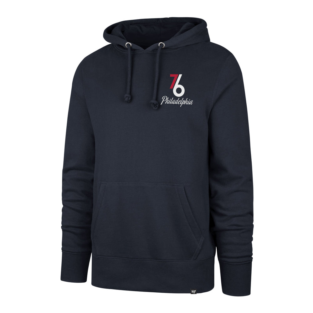PHILADELPHIA 76ERS CITY EDITION JAB STEP '47 HEADLINE HOOD FALL NAVY