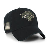 NEW YORK KNICKS KHAKI ACCENTS '47 CLEAN UP BLACK