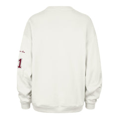 ALABAMA CRIMSON TIDE STONEY CLOVER LANE X '47 OVERSIZED GLITTER ARCH CREW WOMENS SANDSTONE