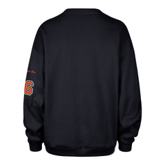 AUBURN TIGERS STONEY CLOVER LANE X '47 OVERSIZED GLITTER ARCH CREW WOMENS FALL NAVY