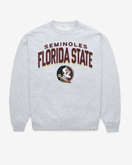 FLORIDA STATE SEMINOLES CAMPUS ARCH CLOUD '47 OVERSIZED CREW WOMENS RELAY GREY
