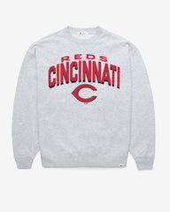 CINCINNATI REDS CAMPUS ARCH CLOUD '47 OVERSIZED CREW WOMENS RELAY GREY