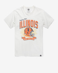ILLINOIS FIGHTING ILLINI PRIME PLAY '47 FRANKLIN TEE WHITE WASH