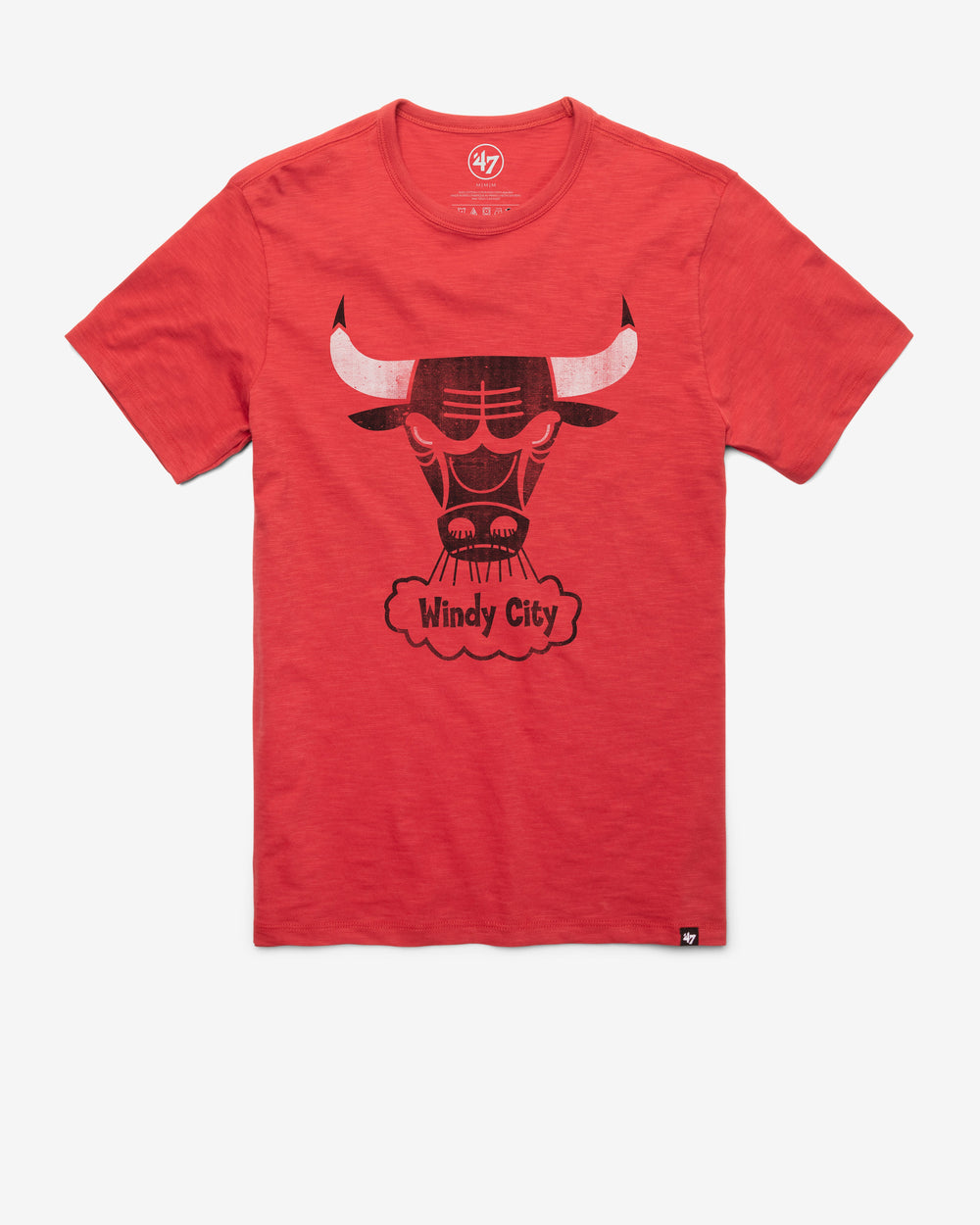 CHICAGO BULLS HARDWOOD CLASSICS GRIT '47 SCRUM TEE RESCUE RED