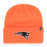 NEW ENGLAND PATRIOTS HUNTER '47 CUFF KNIT NEON ORANGE