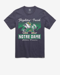 NOTRE DAME FIGHTIN IRISH WAVER '47 FRANKLIN TEE ATLAS BLUE