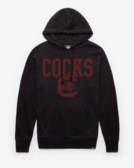 SOUTH CAROLINA GAMECOCKS STRAIGHT BLOCK '47 HEADLINE HOOD JET BLACK
