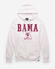 ALABAMA CRIMSON TIDE VINTAGE STRAIGHT BLOCK '47 HEADLINE HOOD WHITE WASH