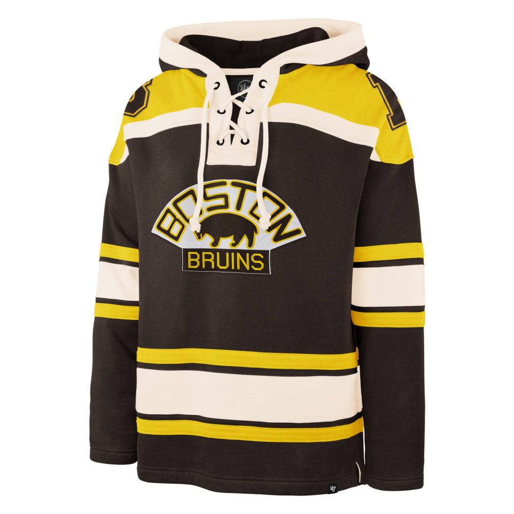 BOSTON BRUINS VINTAGE SUPERIOR '47 LACER HOOD BROWN