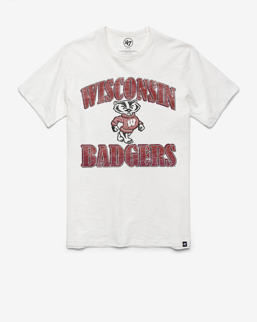 WISCONSIN BADGERS OVERRUN '47 SCRUM TEE WHITE WASH