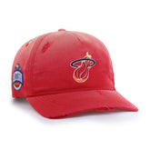 MIAMI HEAT HARDWOOD CLASSICS WORN '47 HITCH LC LOW CROWN RED