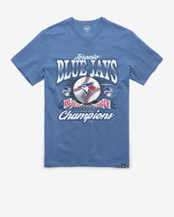 TORONTO BLUE JAYS 2025 AMERICAN LEAGUE CHAMPIONS '47 FRANKLIN TEE CADET BLUE